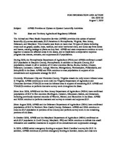APHIS Provides an Update on Spotted Lanternfly Activities